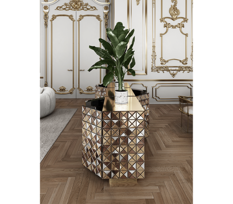 Anodized Metal Sideboard Cabinet