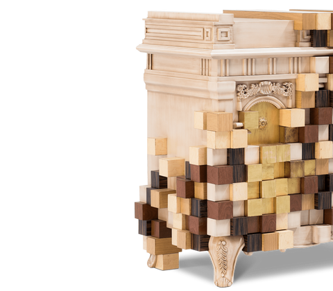 Mirrored Sideboard Buffet Cabinet