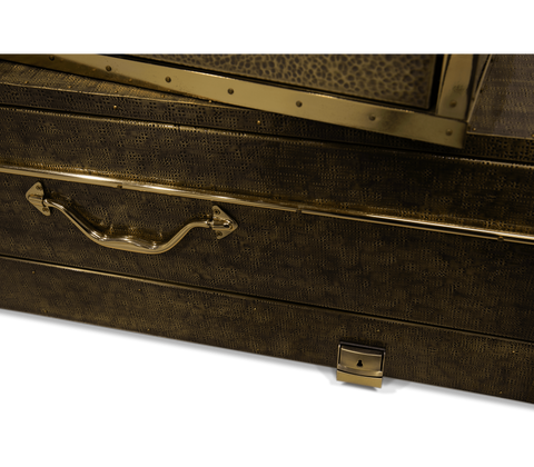 Champagne Gold Vault Safe with High-Security Storage and