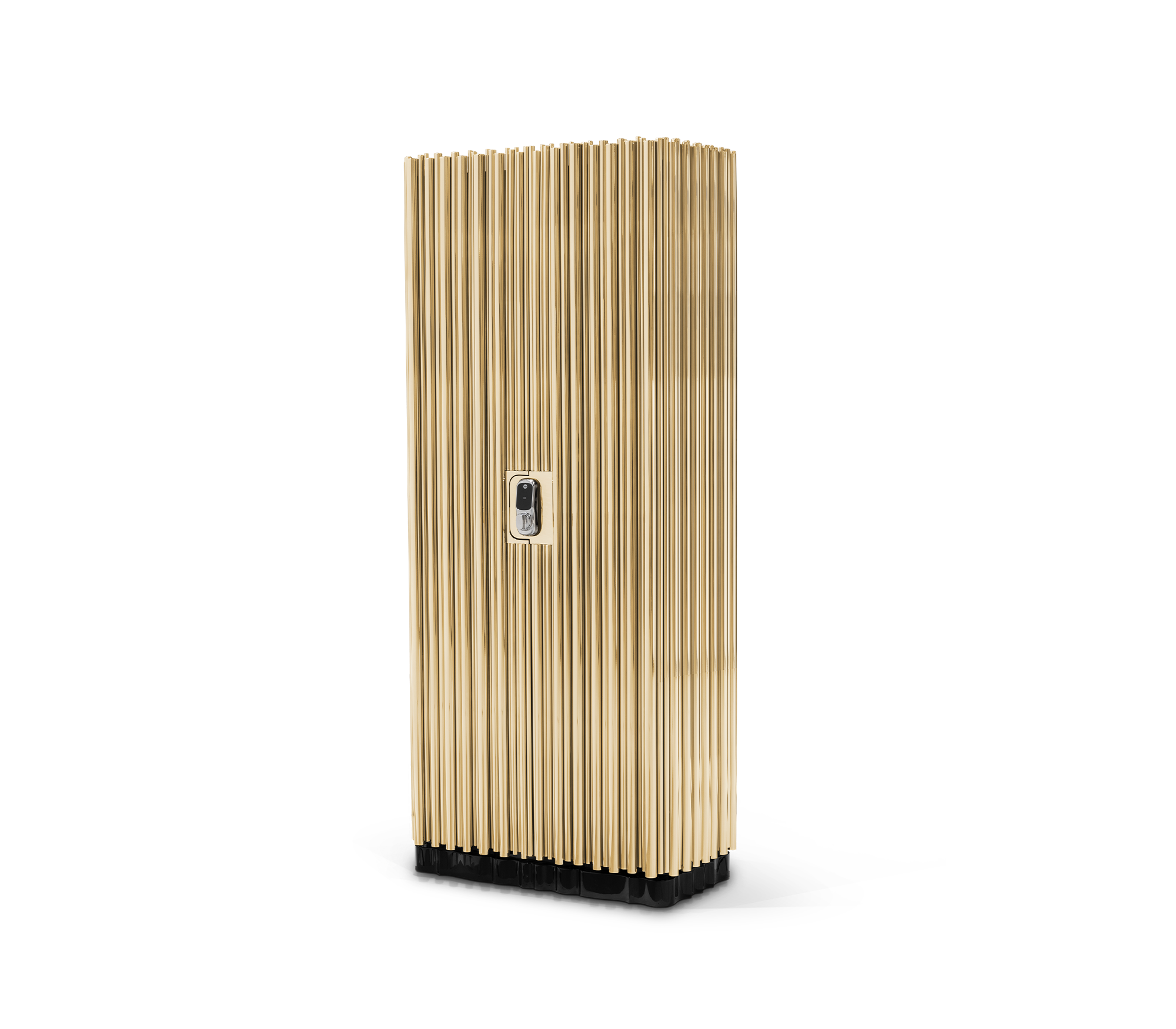 Symphony Watch Winder Safe with Gold-Plated Brass Pipes and