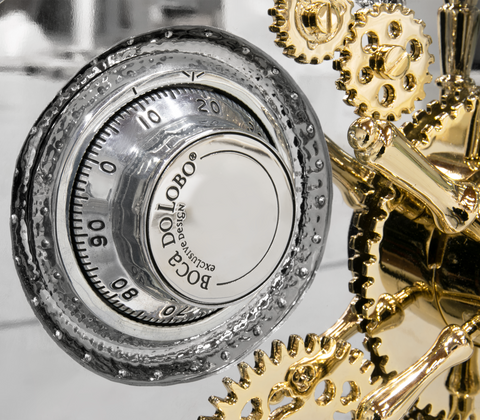 Portable Jewelry Safe with Secret Dial Lock and Gold-Plated