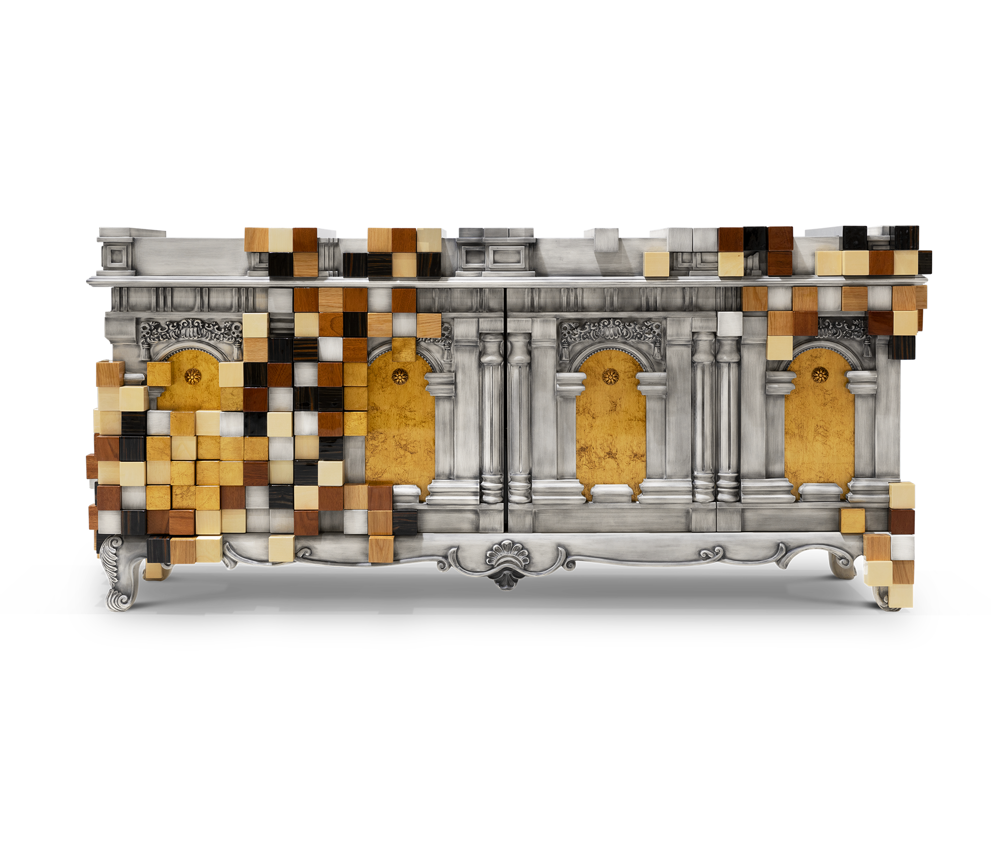 Mirrored Sideboard Buffet Cabinet