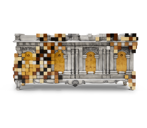Mirrored Sideboard Buffet Cabinet
