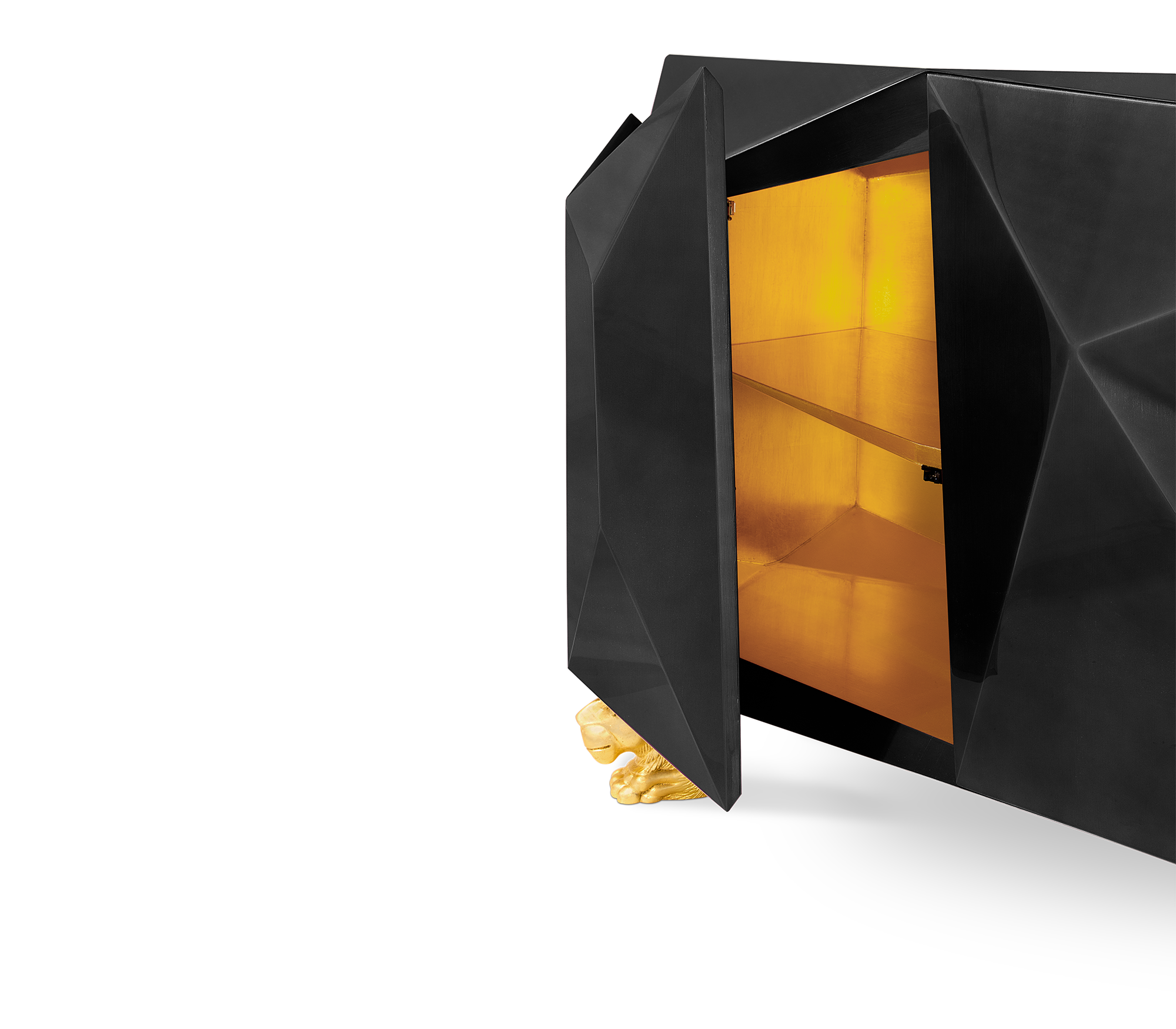 Diamond-Inspired Sideboard Cabinet