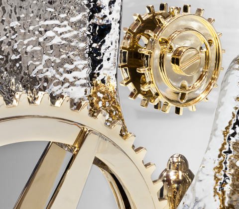 Collectible Vault Safe with Gold-Plated Finish and Secret