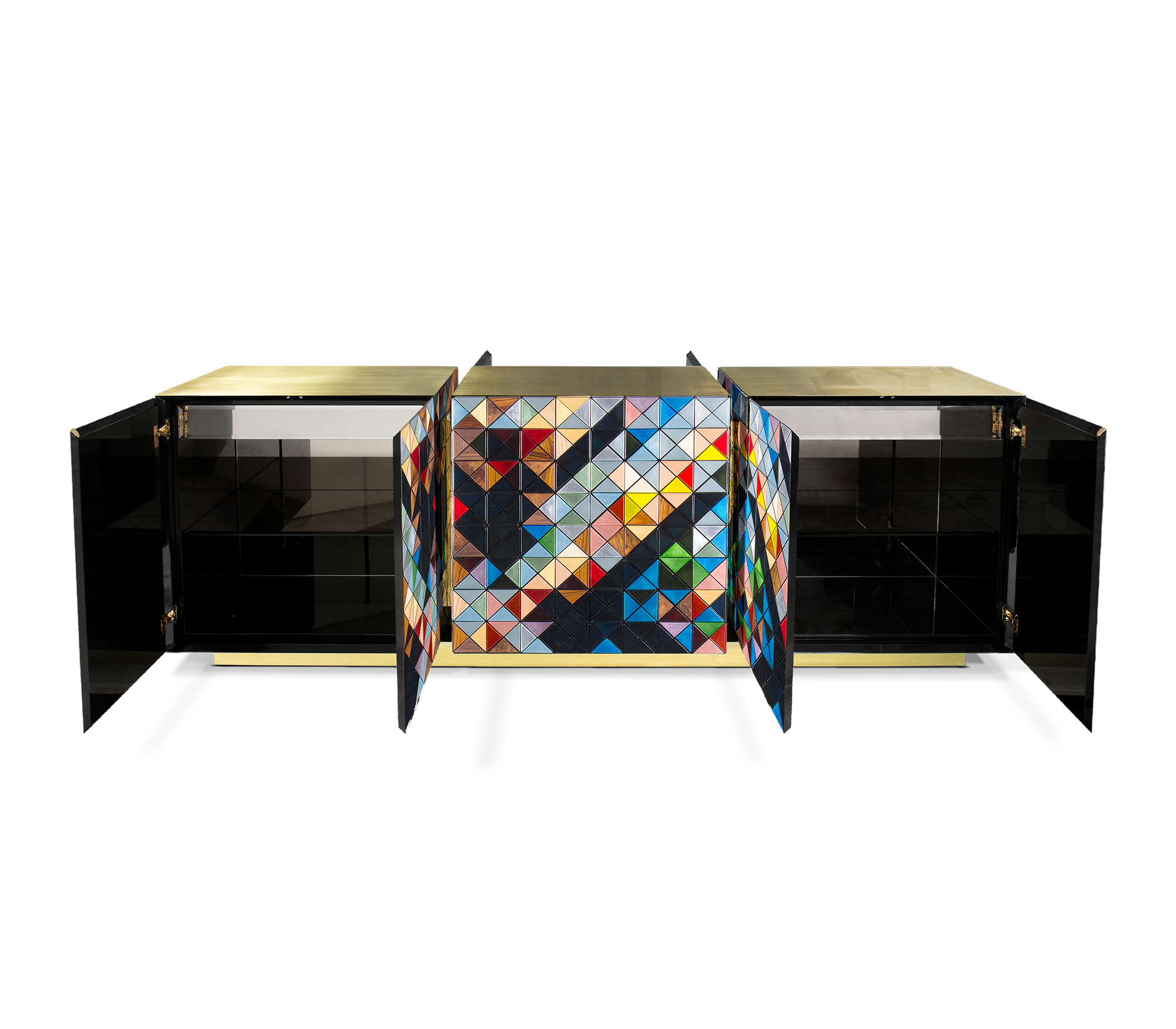 Anodized Metal Sideboard Cabinet