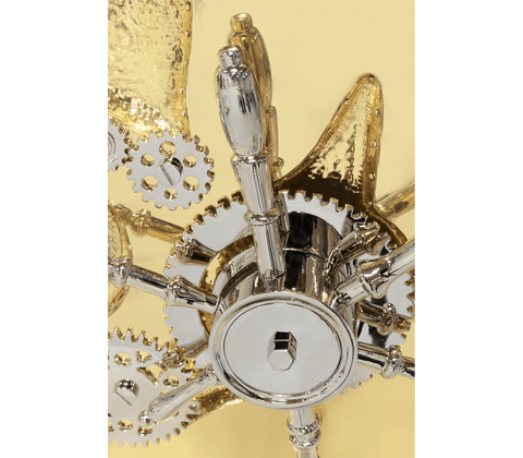 Portable Jewelry Safe with Secret Dial Lock and Gold-Plated