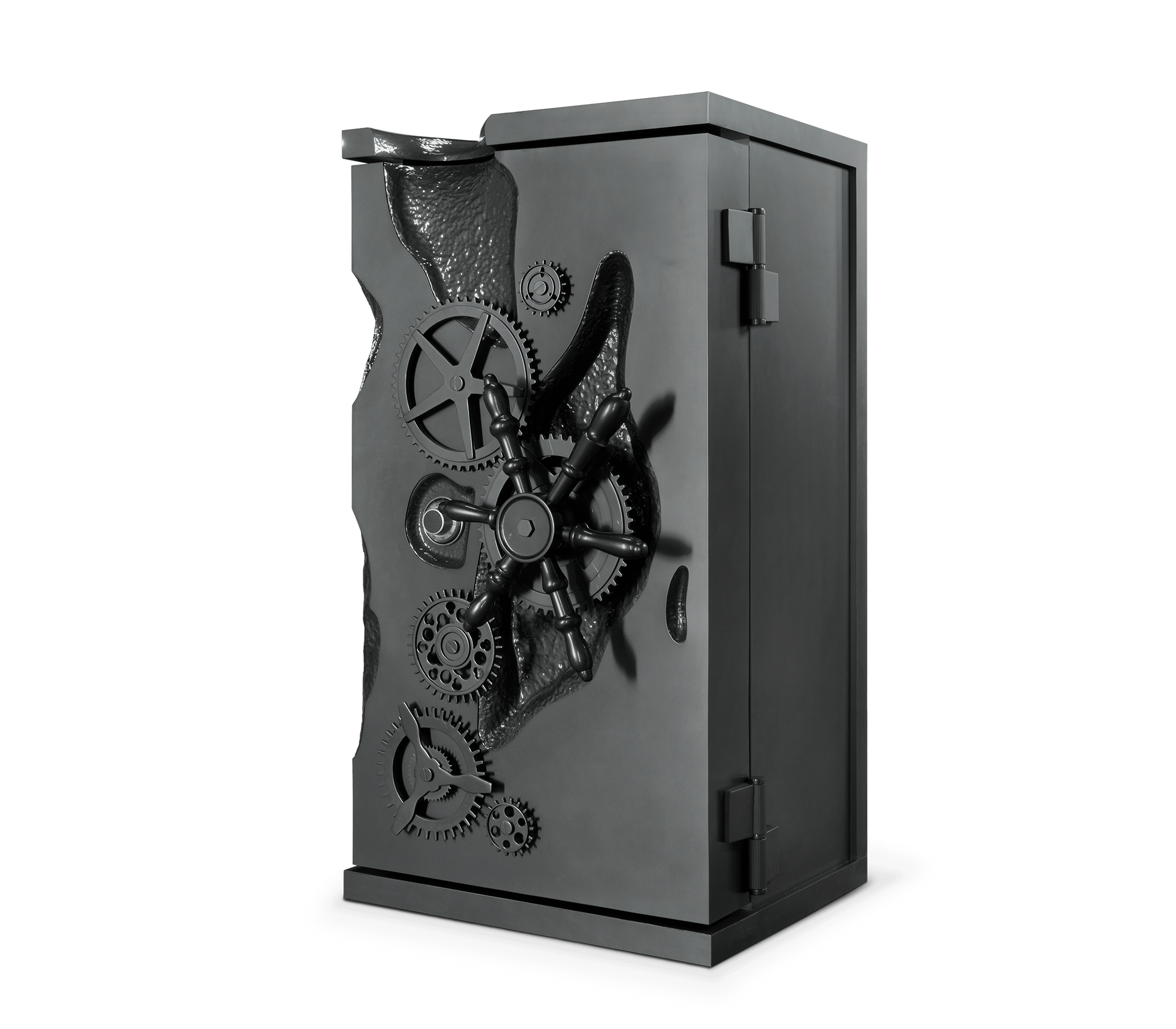 Collectible Vault Safe with Gold-Plated Finish and Secret