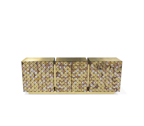 Anodized Metal Sideboard Cabinet