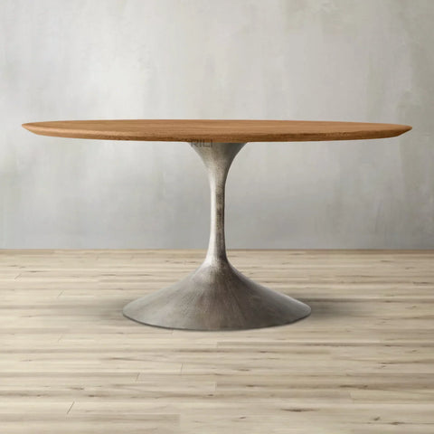 Aero Wood Round Dining Table
