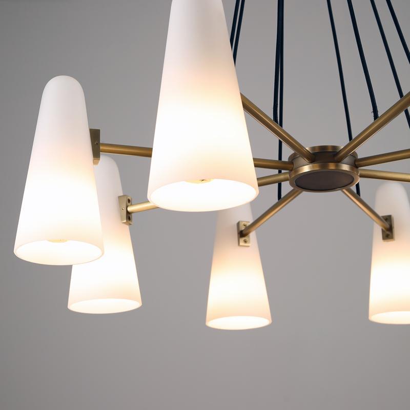 Housegent Alen White Chandelier 8 Lights