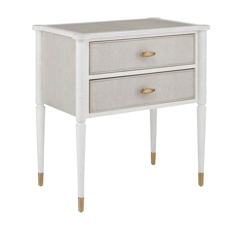 Alste White Nightstand