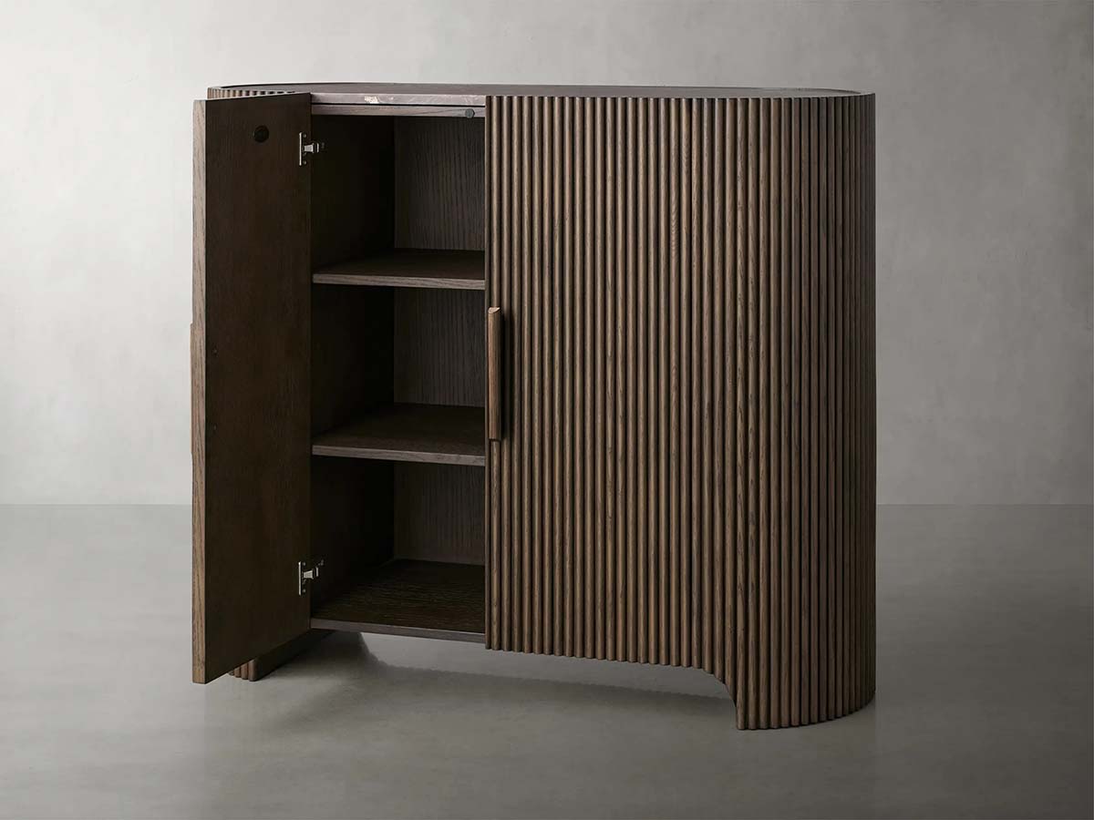 Astor Marble Top Buffet Sideboards Oak Wood Hall Chest Entrance Storage Cabinet