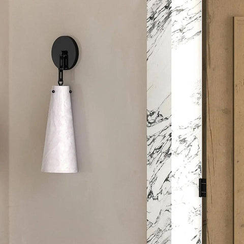 Contemporary Lucca Alabaster Wall Sconce For Kitchen Island, Bedroom