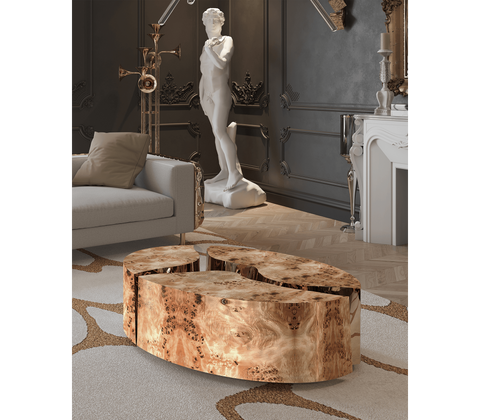 Brass Sculptural Form Dining Table