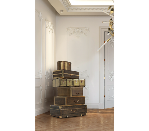 Champagne Gold Vault Safe with High-Security Storage and