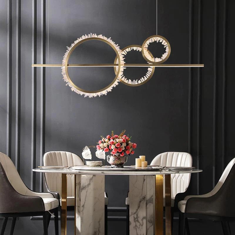 Rock Crystal Gear Chandelier - valleylamps