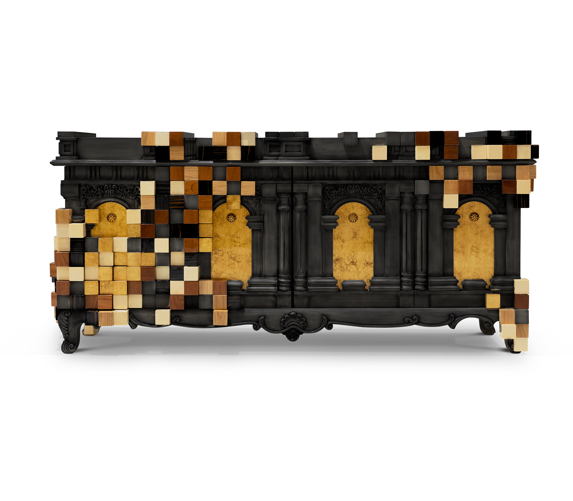 Mirrored Sideboard Buffet Cabinet
