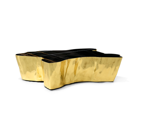 Brass Sculptural Form Coffee Table