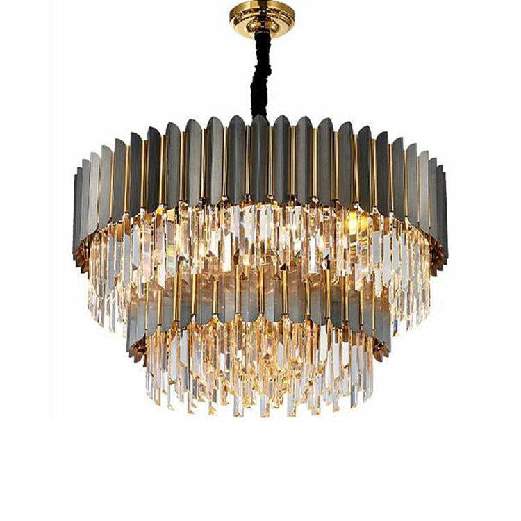 Housegent Bobon Flavian Double Tier Crystal Chandelier