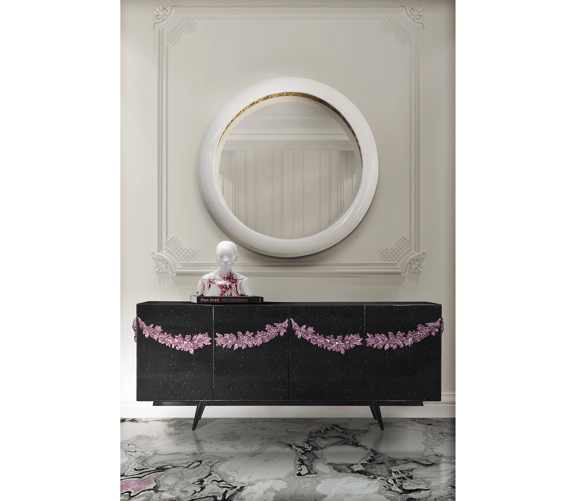 Black Sideboard Buffet Cabinet