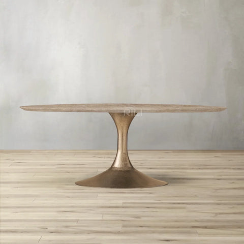 Aero Stone Oval Dining Table