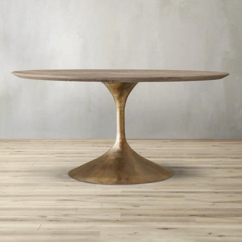 Aero Wood Round Dining Table