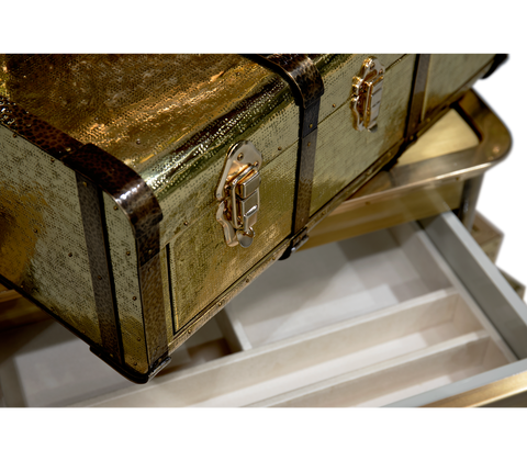Champagne Gold Vault Safe with High-Security Storage and