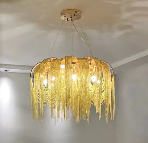 Alisa Luxury Chain Tassel Chandelier