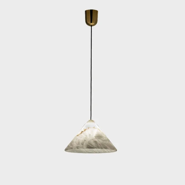 Housegent Magnolia Modern Alabaster Lamp, Modern Kitchen Island Pendant Light