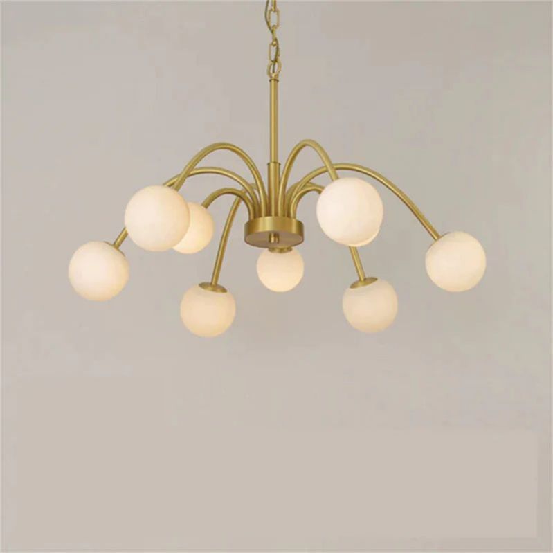 Alabaster Radial Chandelier