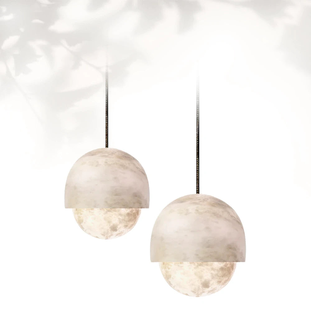 Alabaster Yoko Small Island Pendant Light