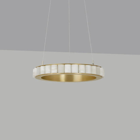 Avalon Halo Alabaster Chandelier