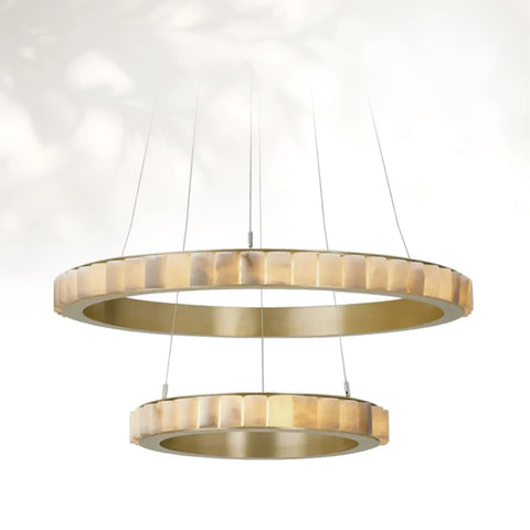 Avalon Halo Alabaster Chandelier