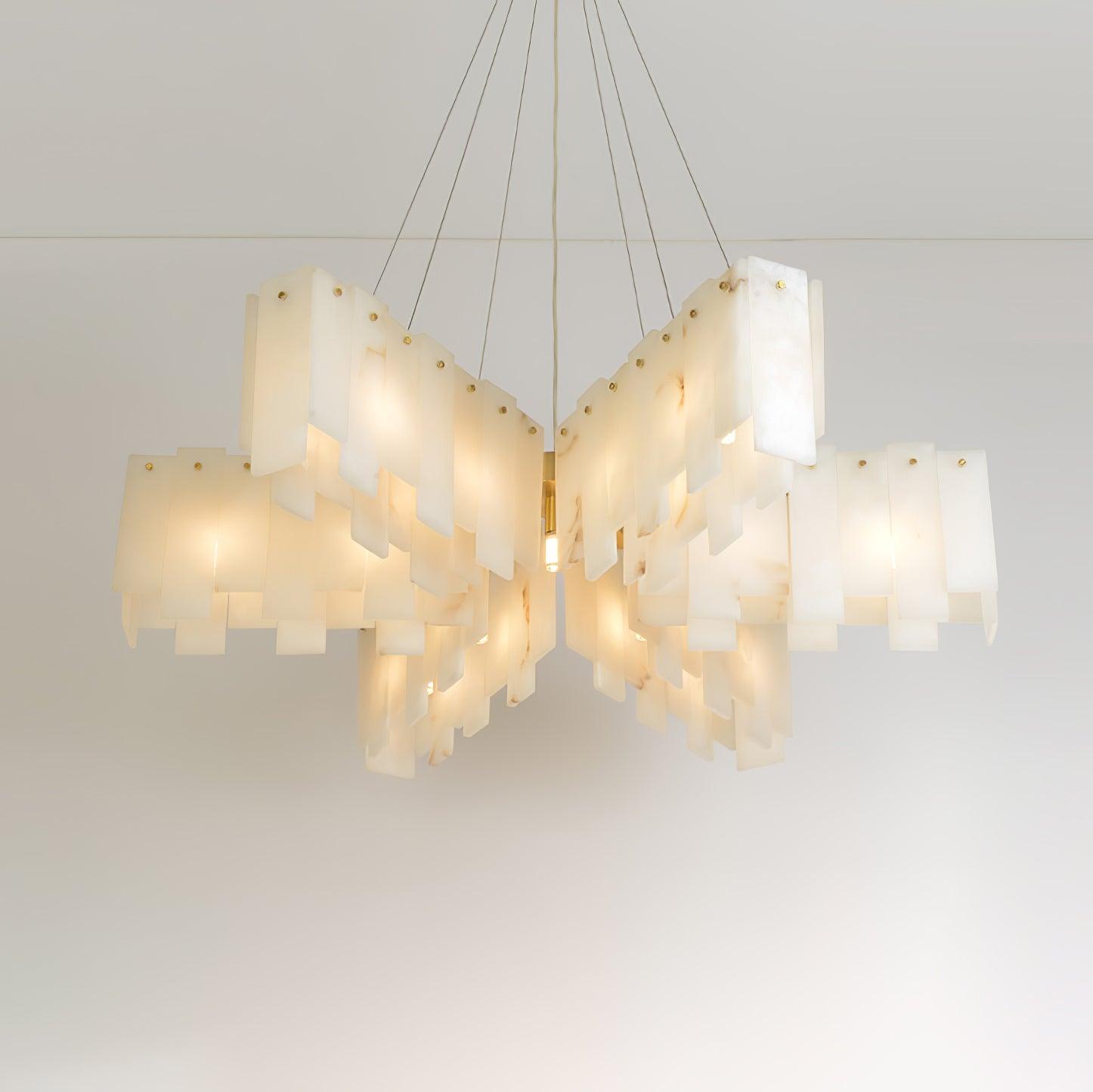 Alabaster Cascade Tiered Chandelier - Vakkerlight