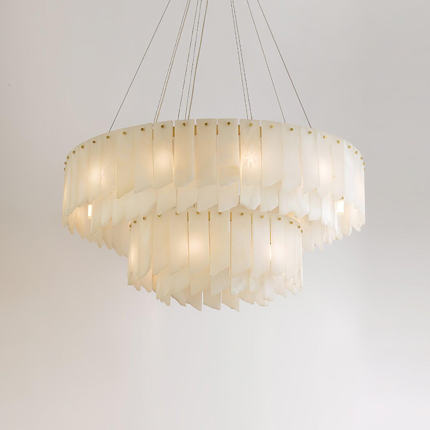 Alabaster Cascade Tiered Chandelier - Vakkerlight