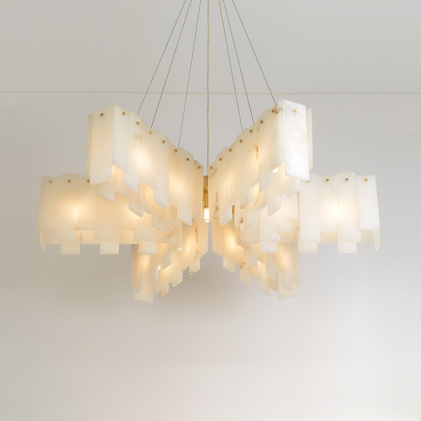 Alabaster Cascade Tiered Chandelier - Vakkerlight