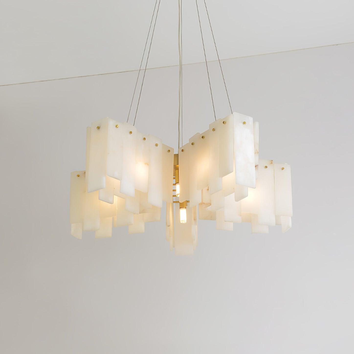 Alabaster Cascade Tiered Chandelier - Vakkerlight