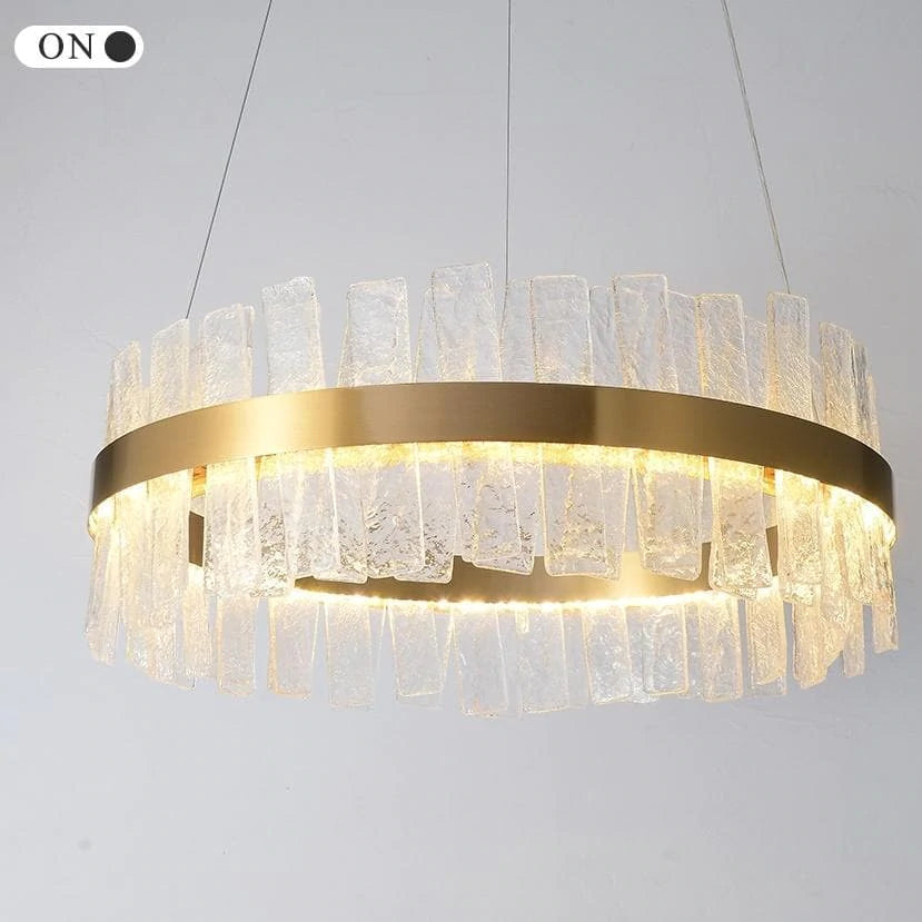 Housegent Sylvia Round Crystal Chandelier, Modern Living Room Chandelier