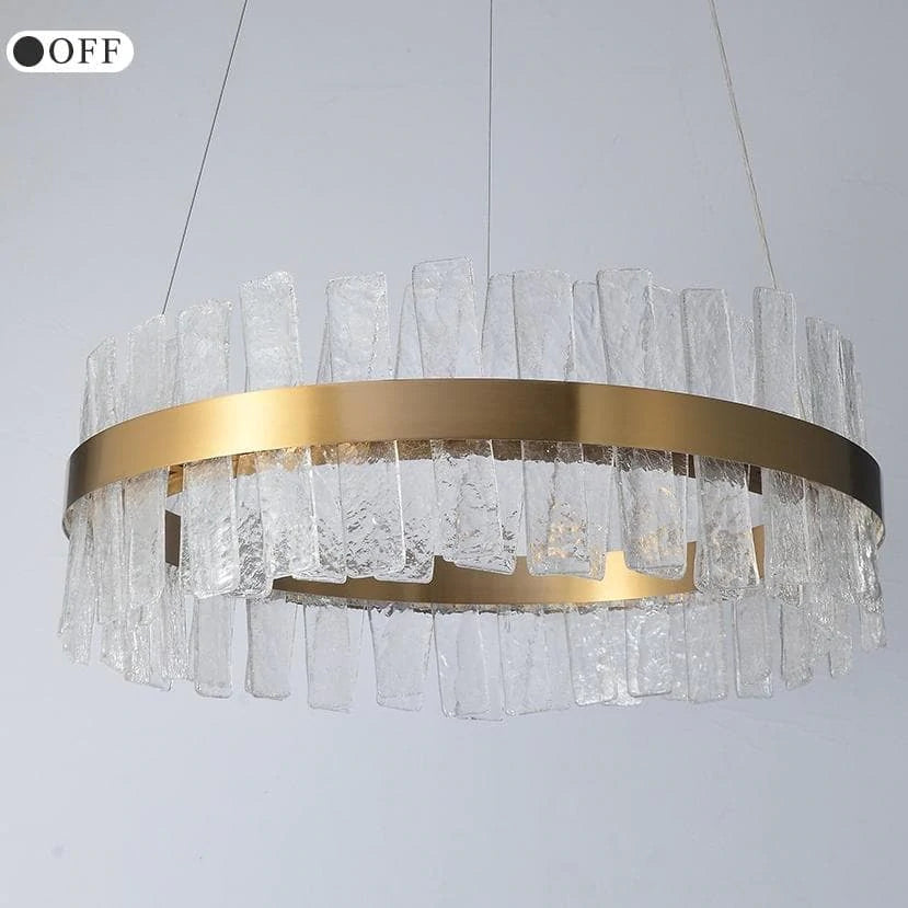 Housegent Sylvia Round Crystal Chandelier, Modern Living Room Chandelier