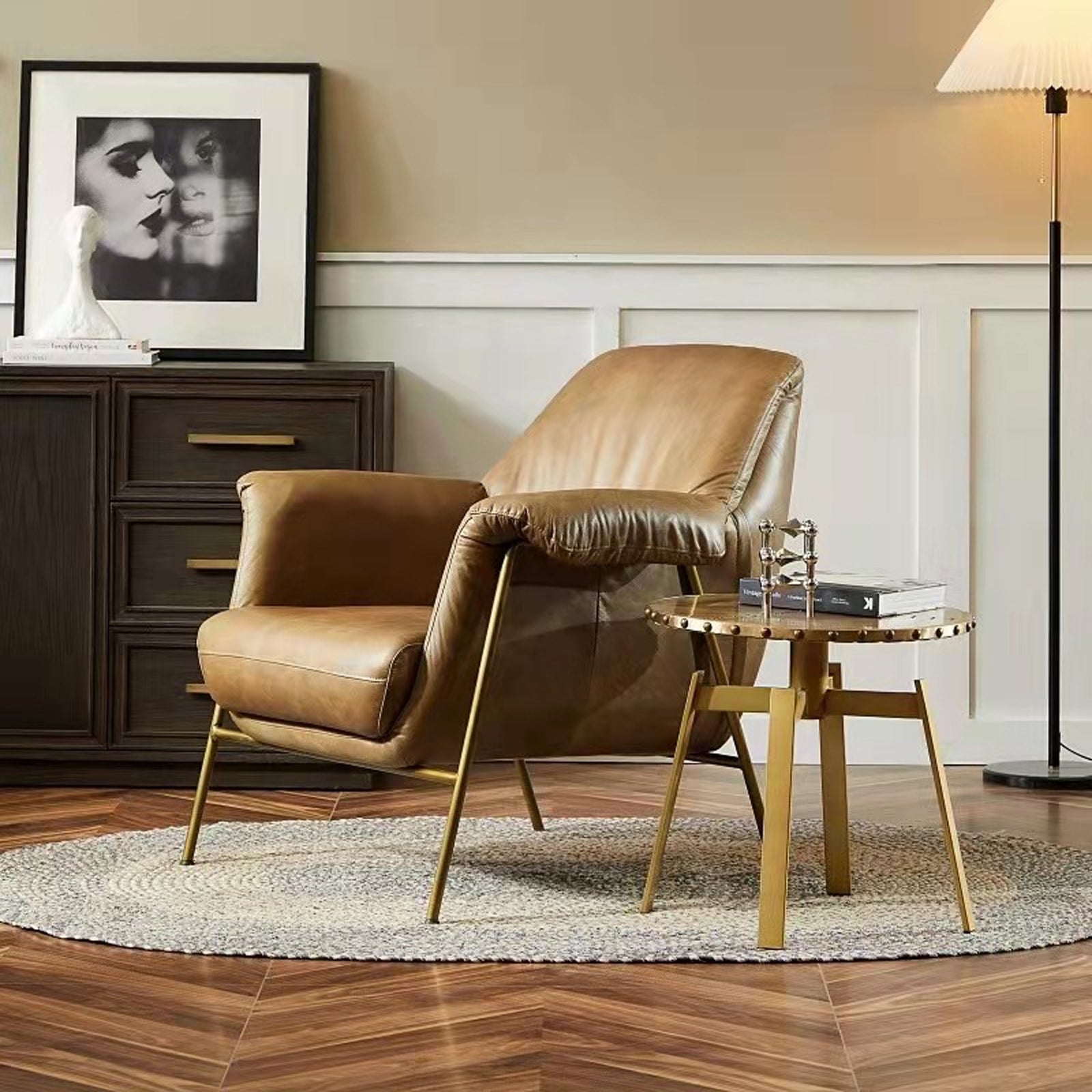 Angles Leather Chair