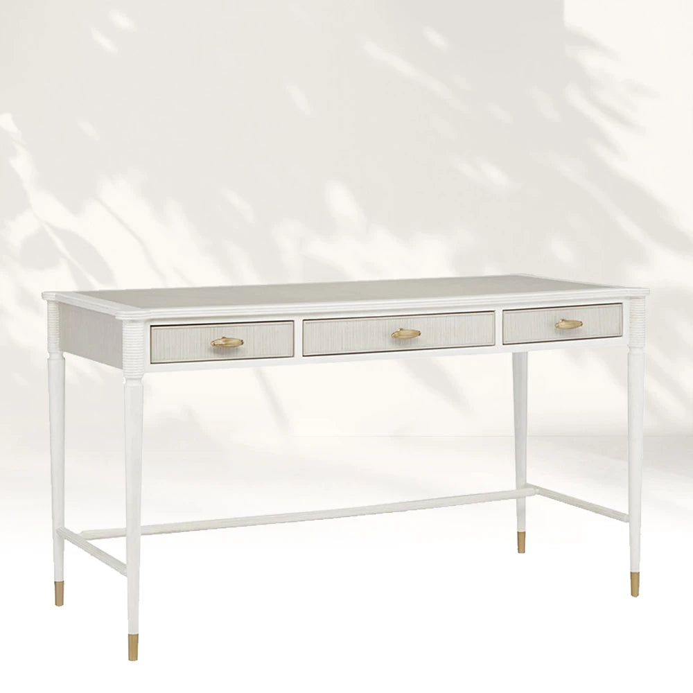 Aster White Writing Desk