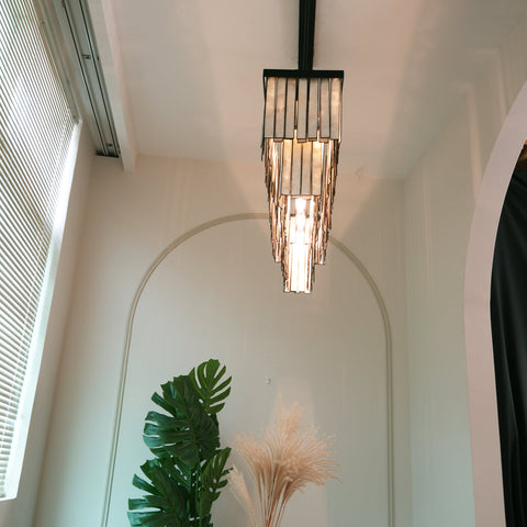 Astrid Capiz Rectangular Chandelier