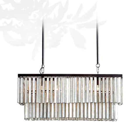 Astrid Capiz Rectangular Chandelier