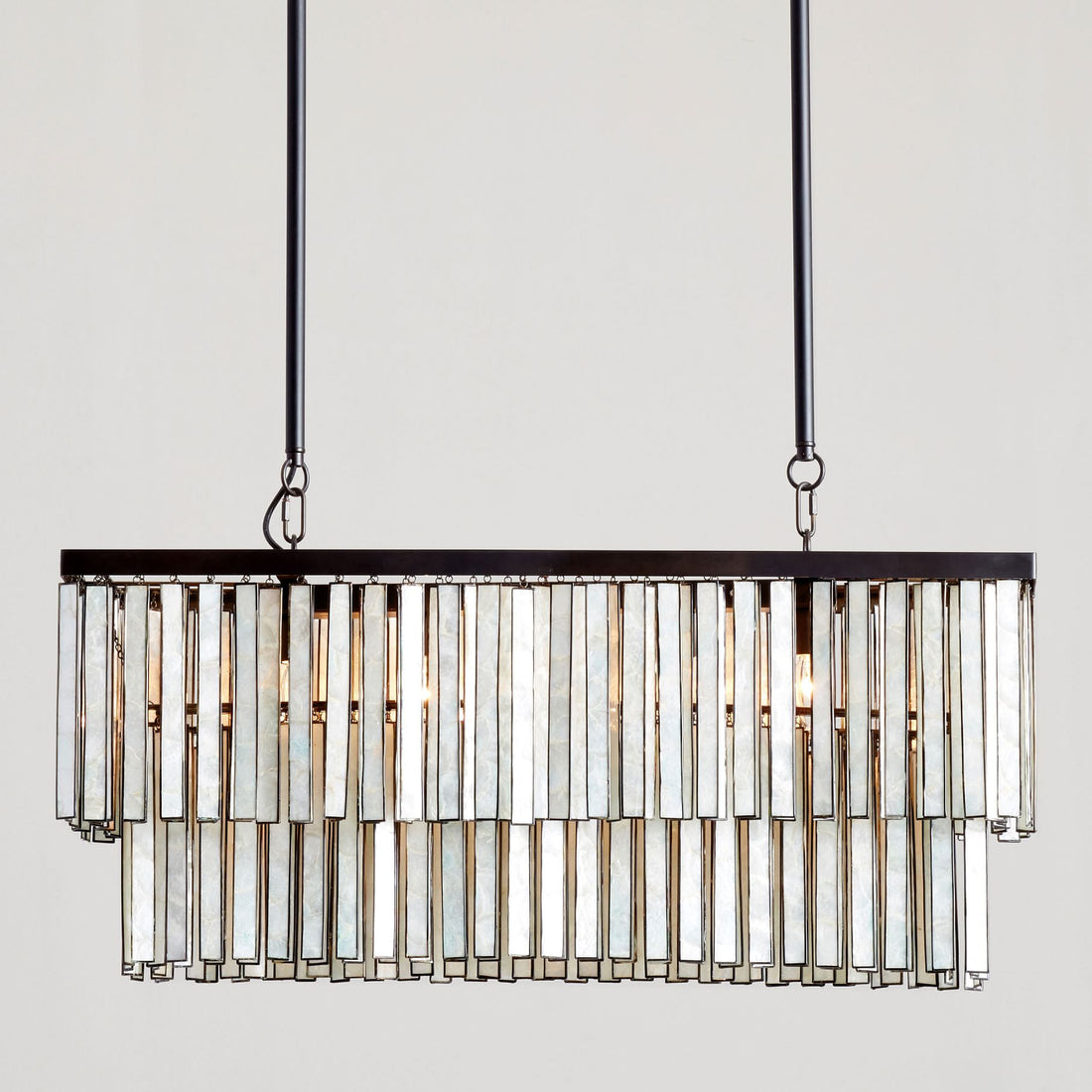 Astrid Capiz Rectangular Chandelier