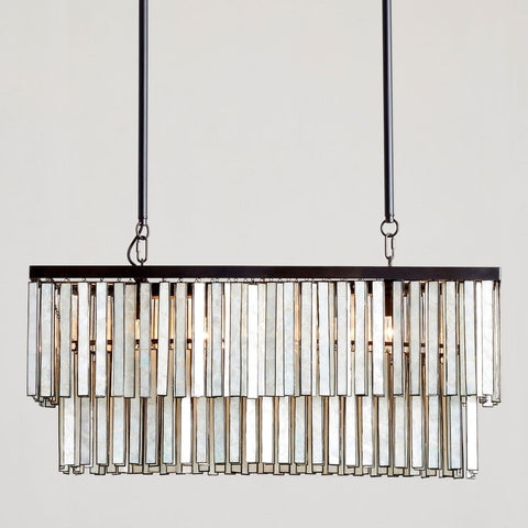 Astrid Capiz Rectangular Chandelier