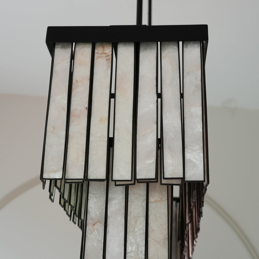 Astrid Capiz Rectangular Chandelier