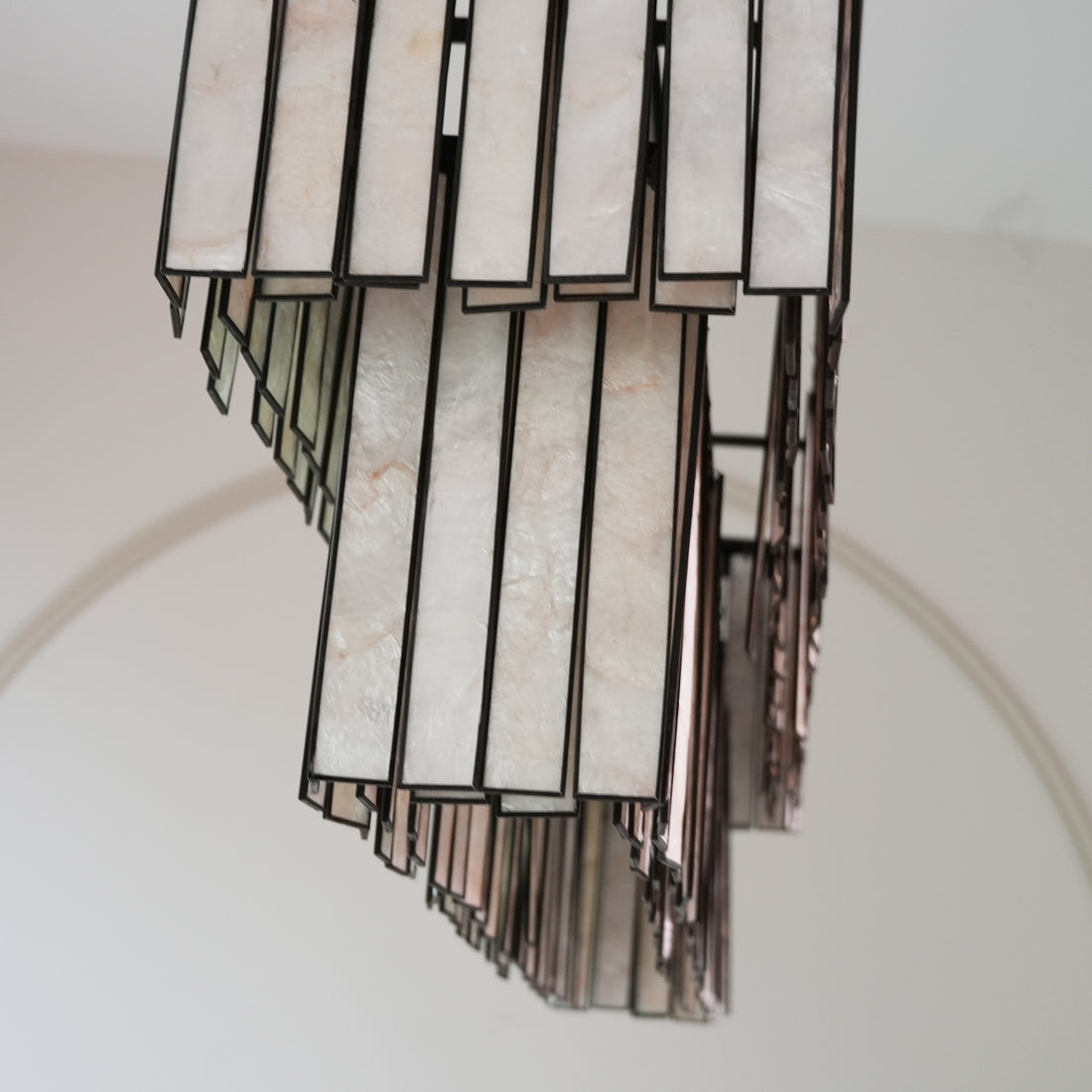 Astrid Capiz Rectangular Chandelier