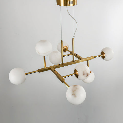 Augustine Ball Alabaster Chandelier