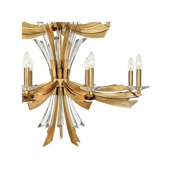 Bergamots Two Tier Crystal Chandelier for Kitchen